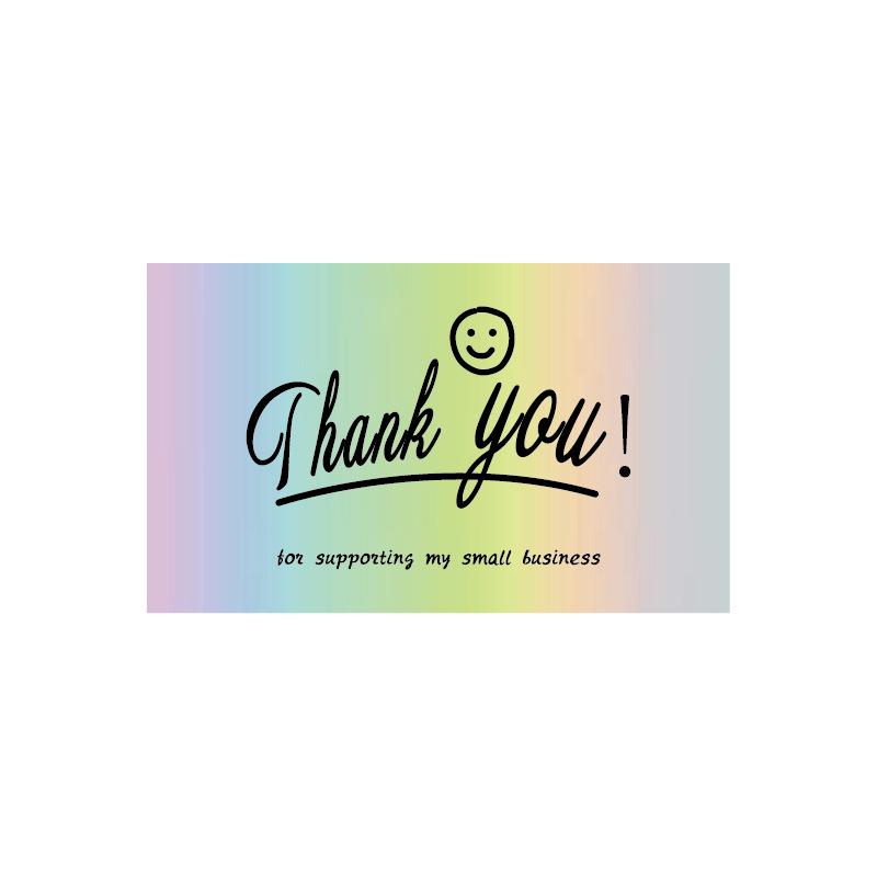Simple Laser-Engraved Thank You Cards - 30 Pack
