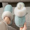 Cixi cotton slippers women winter spring and autumn indoor home use warm non-slip home Cixi winter plush men