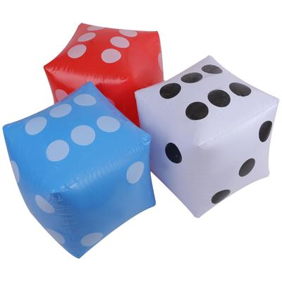 Rubonarie Large Dice, Large, Extra Large, Jumbo, 27cm, Set of 3 Colors (White, Blue, Red)