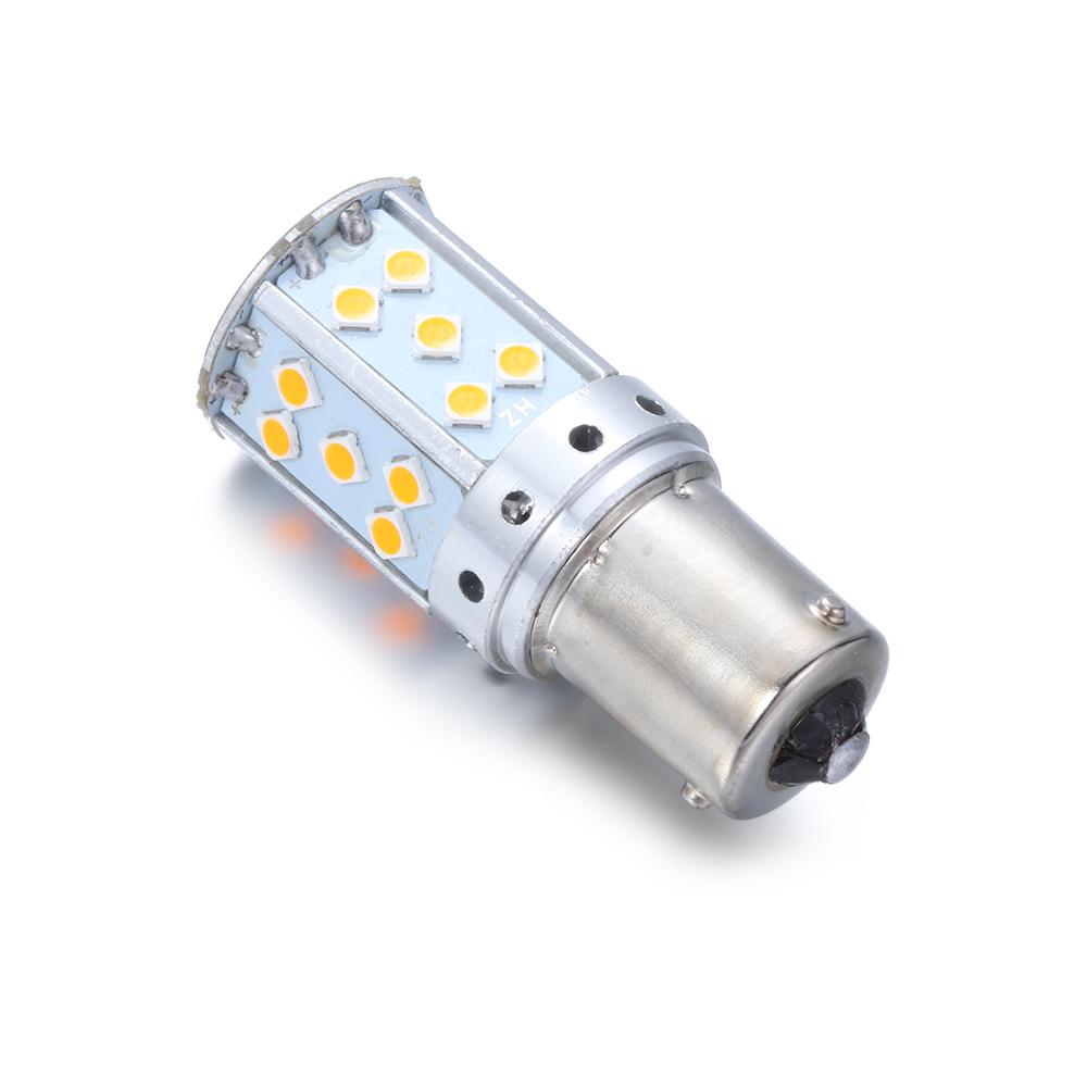 1pc 1156 BA15S BAU15S PY21W T20 7440 3030 35SMD Canbus Free LED Lamp Car Driving Turn Signal Light Stop Brake Light Bulb