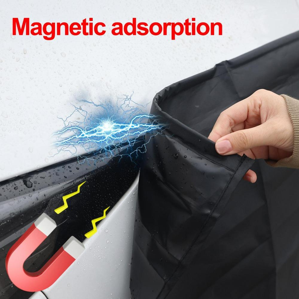 Magnetic Car Charging Rain Cover EV Charger Port Waterproof Oxford Cloth Dustproof Sun Rain Protector Electric Vehicle Accessory