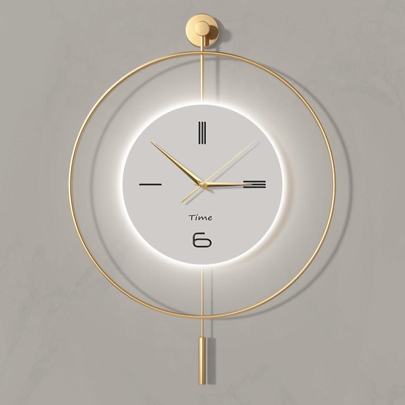 Slient Wall Clock Modern Large LED Wall Clocks Minimalist Creative Dining Room Clocks Living Room Art Aesthetic Decoration