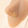 Bijoux de Piercing Corporel Nez Pentagramme Cristal Pendentif Mode Anneau de Nez