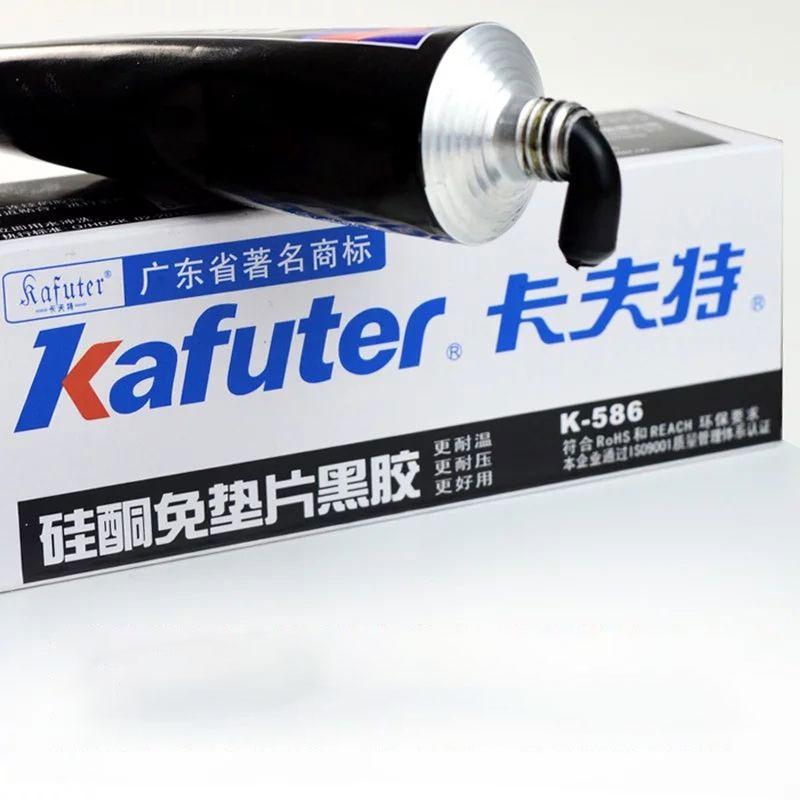 Kafuter 55g K-586 Black Silicone Free-Gasket Waterproof To Oil Resist High Temperature Sealant Repairing Glue