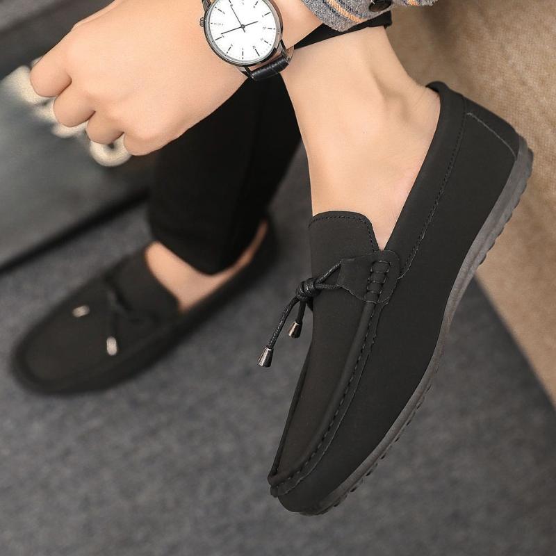 Fashion Soft Men's Leather Shoes With Tassels Plain Low Price Footwear Offer High Quality Fashion Cowhide In Promotion Male Casual Shoe