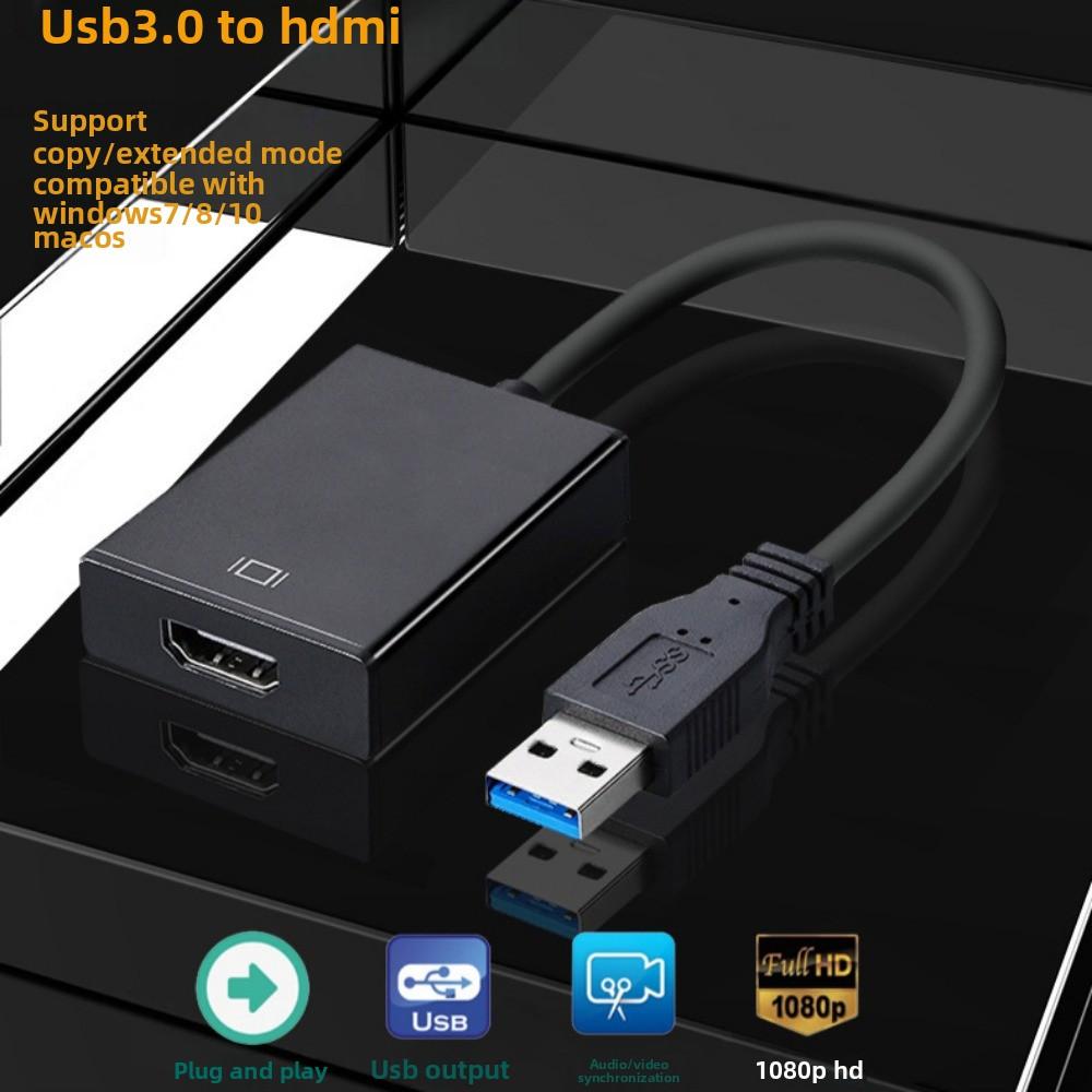 USB 30 to HDMI Adapter with Driver 1080P HD Converter for PC to TV Laptop Monitor Projector