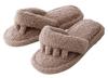 Alphax Washable Room Soft Pile Memory Foam Medium Size Sandals, Five-Toe Slippers,