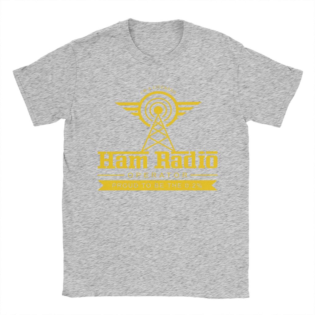 Unisexs Ham Radio Operator T Shirt Cotton Tops Vintage Short Sleeve Round Collar Tee Shirt New Arrival TShirts