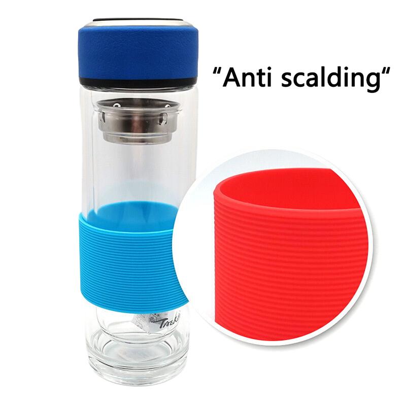 Silikonový protiopařovací protiskluzový kryt na kávový šálek Univerzální kónický závitový návlek na šálek Hrnček Keramický Skleněný kryt na šálek