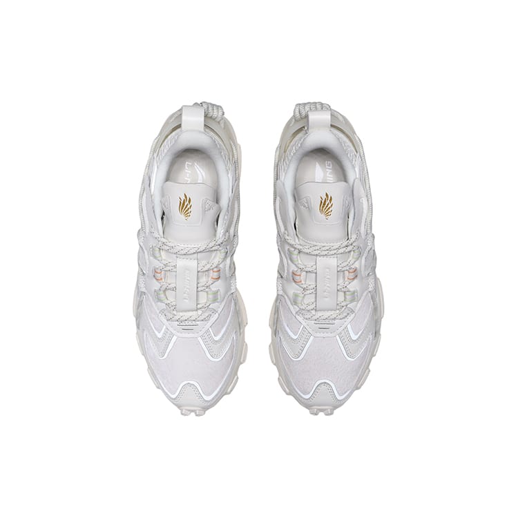 Li Ning Freizeitschuhe Damen Niedrig geschnitten Weiß AGCQ622-6
