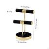 Necklace Display Stand Velvet Surface Earring Holder Stable Round Base Fixture for