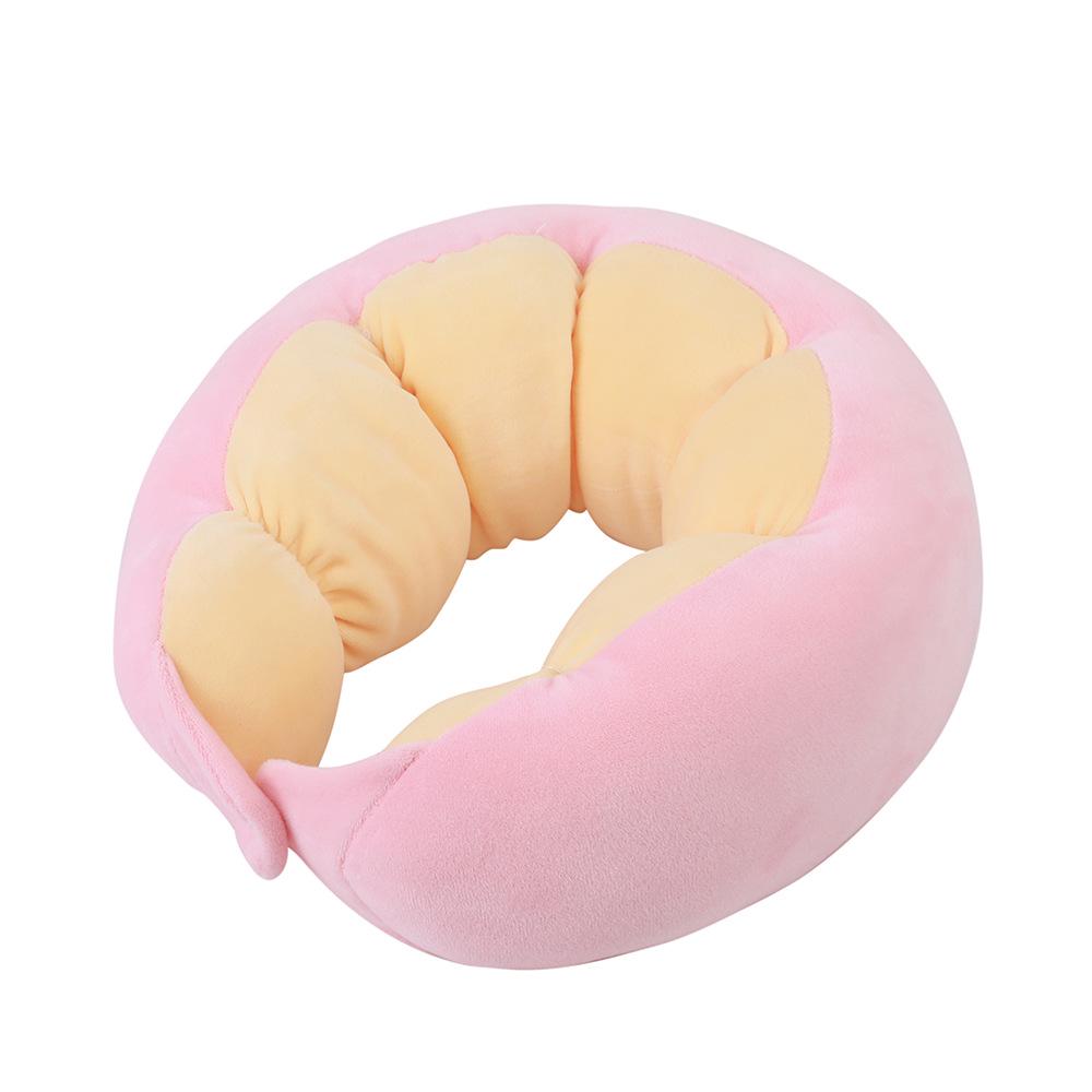 Custom Cartoon Plush U-Shaped Neck Pillow for Outdoor Travel – Portable PP Cotton Headrest