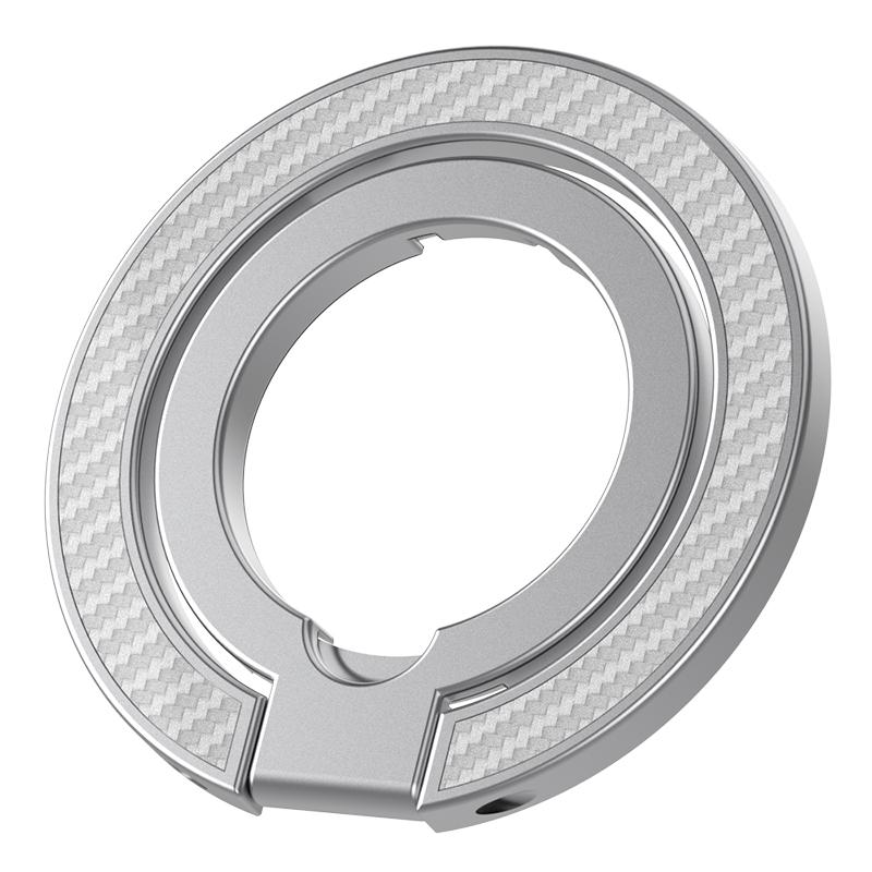 

Magnetic Phone Finger Ring Holder for Magsafe Cellphone Double-sided Magnet Stand Carbon Fiber Double Ring Buckle for iPhone 17