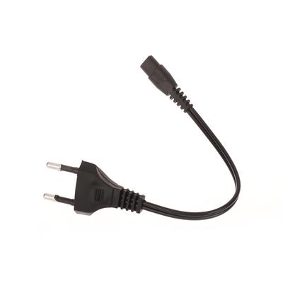 Schwarzes EU 220 V AC Dual Hole Ladekabel Universal für wiederaufladbare Taschenlampe mit starkem Licht 1101 1106 1108