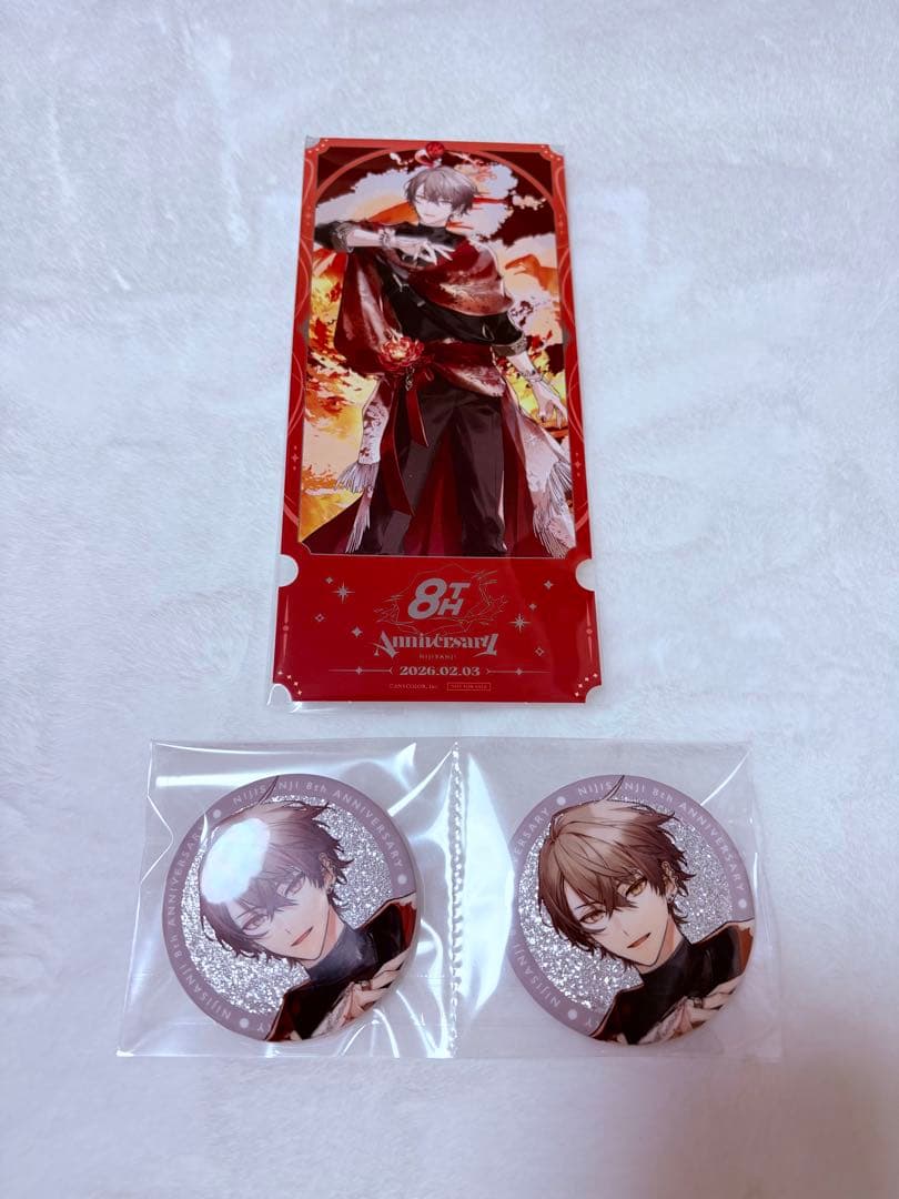 

[USED] Nijisanji Kagami Hayato 8th Anniversary Can Badge Bonus Item