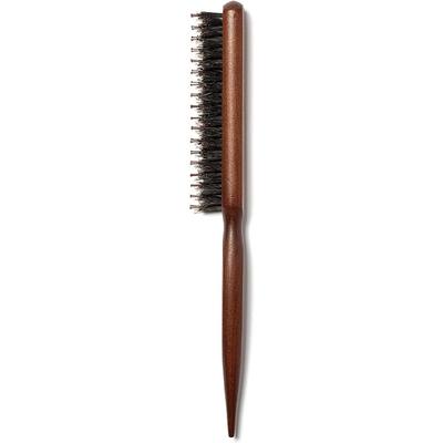 Nylon Teasing Bristle Hair Brush with Rat Tail Pick for Hair Sectioning for Edge Control Backcombing