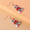 Cute Christmas Cat Drop Earrings for Women Girls Cartoon Animal Earrings Party Holiday Jewelry Gifts