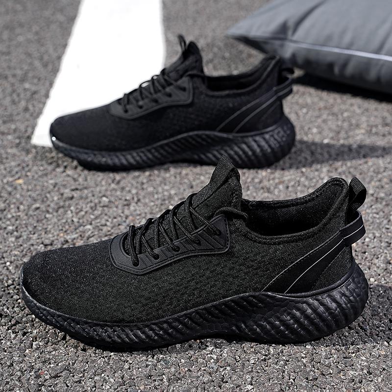 39-48 Black Casual Sports Shoes Casual Men's Shoes Lightweight Soft Bottom Casual Running Shoes