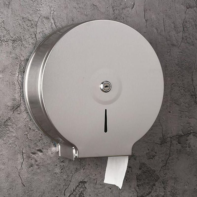 

Large Tissue Box Stainless Steel Roll Toilet Paper Case Wall Napkin Box Supplies Organizer Storage Boxes Holder Home Decor серебряный
