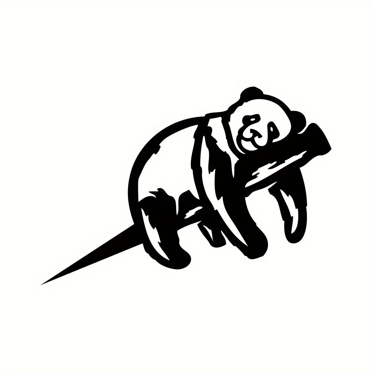 

Стильный металлический силуэт панды, вырезанный вручную, в деревенском стиле, для украшения дома и сада. Элегантный подарок на новоселье, который выделяется. чёрный