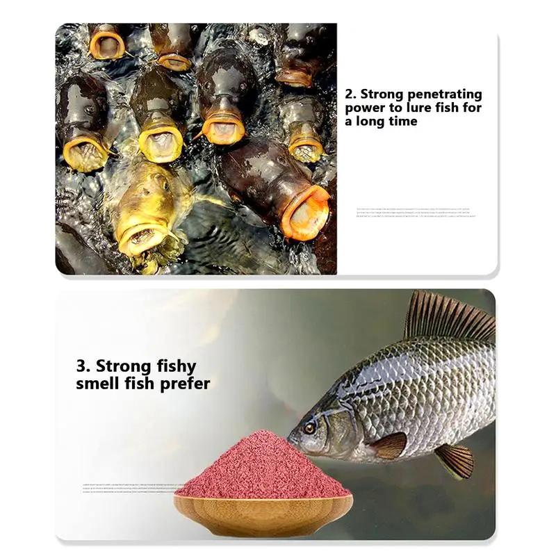 Concentrated Fish Attractant Blood Worm Powder 1 Bag Universal Red Worms Bait Scent for Herring Carp - Fish Scent Attractant