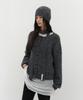 Loutaideu Fluffy Knit Beanie [Charcoal]