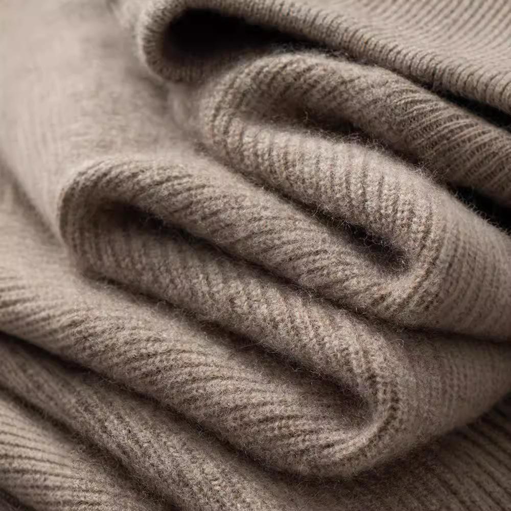 New Semi-zipper Cashmere Sweater Loose Sweater Thickened Knitted Wool