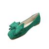 Fashion Flat Shoes for Women 2025 Spring and Autumn New Shallow Bow Square Toe Work Shoes Flat Large Size Women's Shoes Loafers