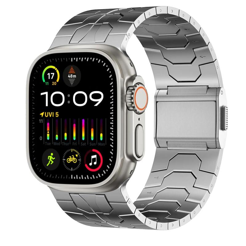 Magnetic Stainless Steel Strap For Apple Watch Band Series 10 46mm  Iron Man Watchband iWatch 9 Ultra 2 49mm 45mm 44mm 42mm