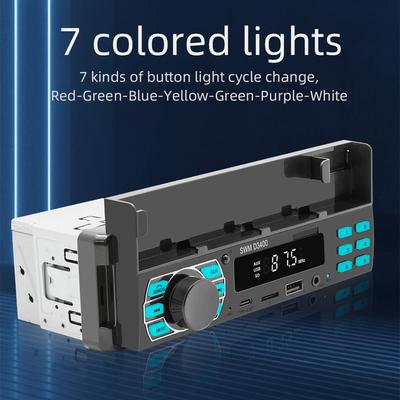 Universal Car Radio 1din Bluetooth Autoradio Wire Carplay MP3 Player USB Aux APP Audio Stereo Receiver