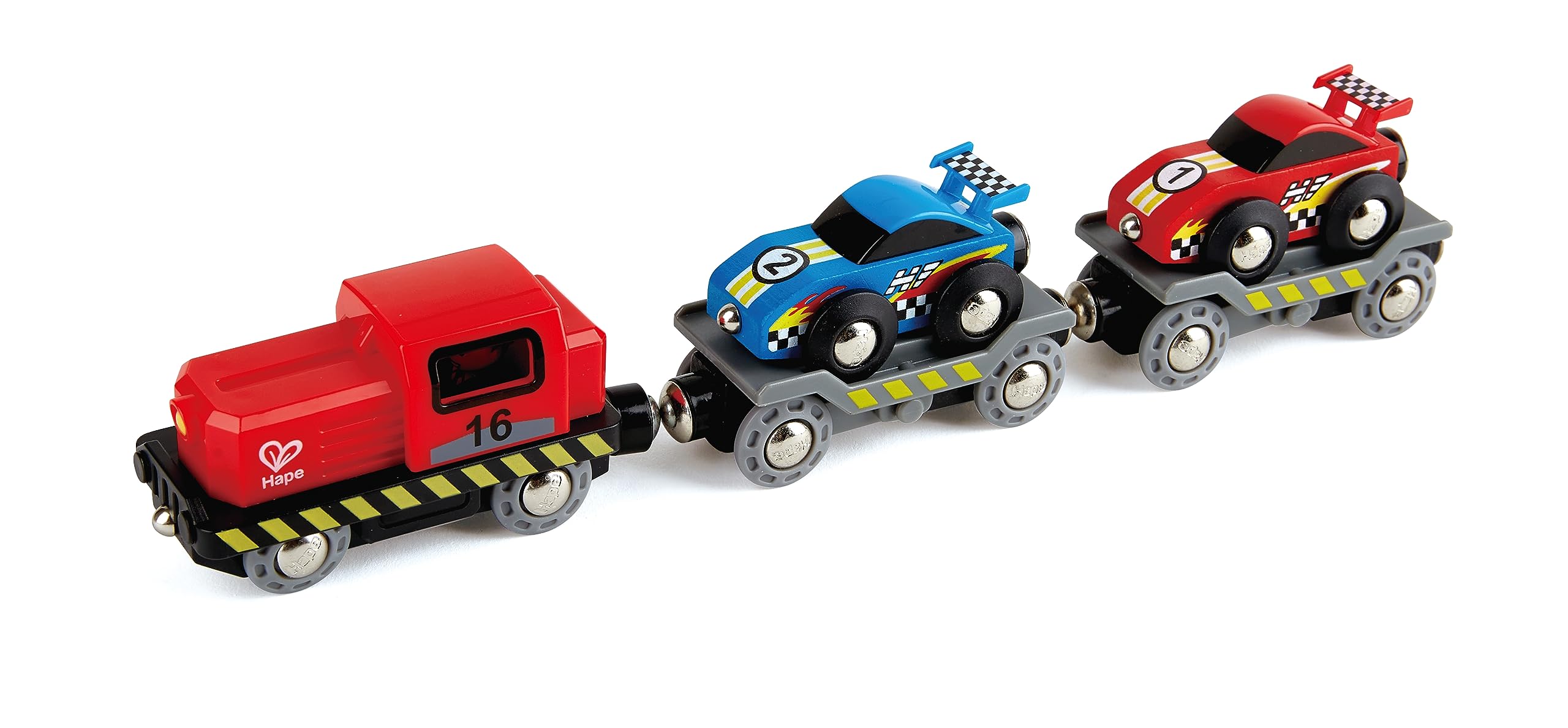 

Hape Racing Car & Trailer Set E3735