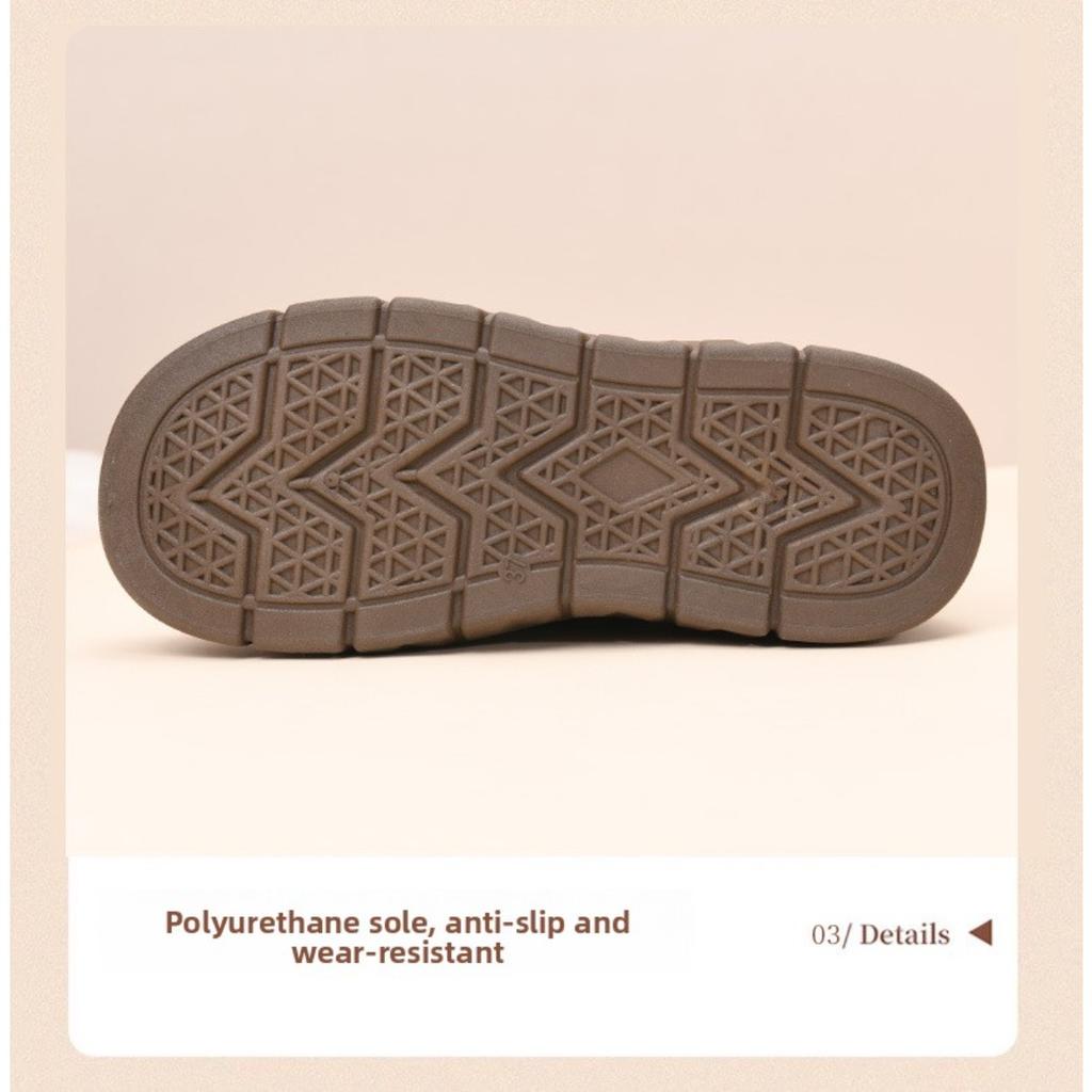 Winter Fleece Wool Fashionable Cotton Shoes, Comfortable Thick Soled Snow Boots for Women, Autumn Warm and Cold Resistant Cotton Boots