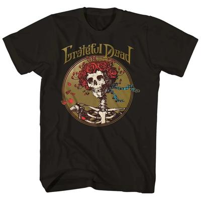 2025 Cotton Grateful Dead Warlocks Indian Skull Rock Punk Classic T-shirt Unisex Men Women Short Sleeve Summer Round Neck Tee