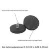 36mm Rubber Coated Neodymium Magnet Cup Base - Strong, Colored, Round Magnet