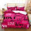 Graffiti Word Bedspread Cover Collection Merry Christmas Long-lasting Polyester Comforter Cover With Pillowcase King Dimension Queen Dimension Size