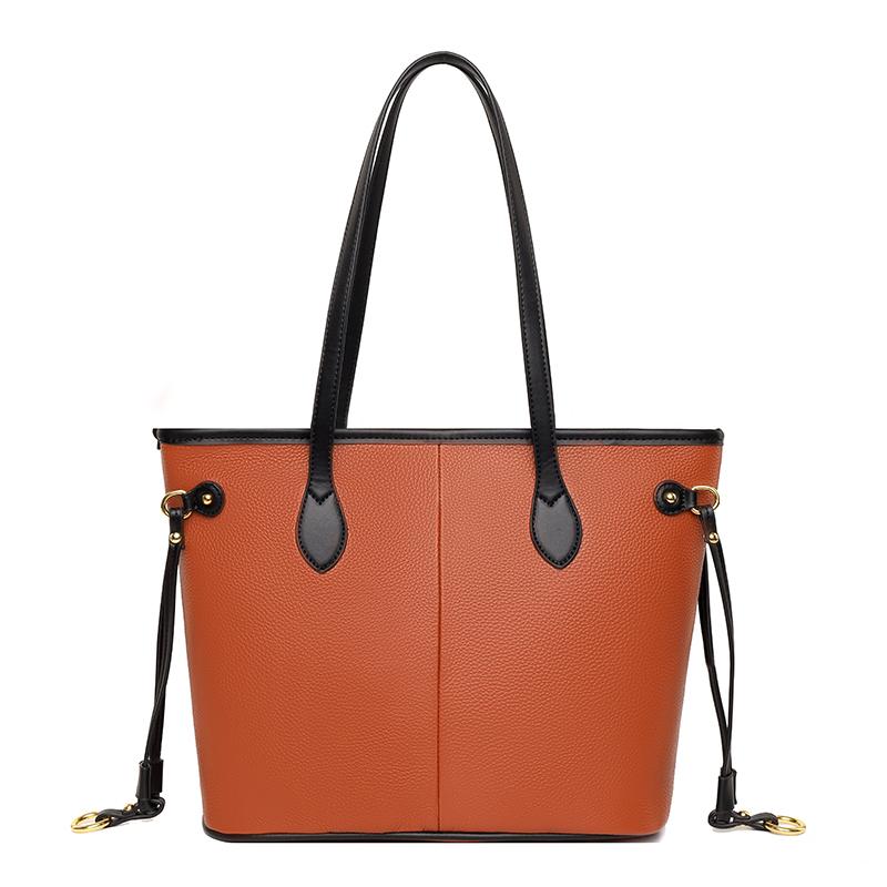 Authentic Leather Women's Crossbody Bags High Quality Simple Tote Bag High Capacity Commuter Bag