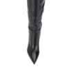 Krazing Pot Cow Leather Autumn Winter Shoes Chunky Heels Big Size 45 Size 44 Size 46 Women Keep Warm Over-the-knee Boots