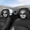 2PCS Skull Pattern Seat Headrest Protectors Auto Interior Decoration Cover  Vehicle Interior