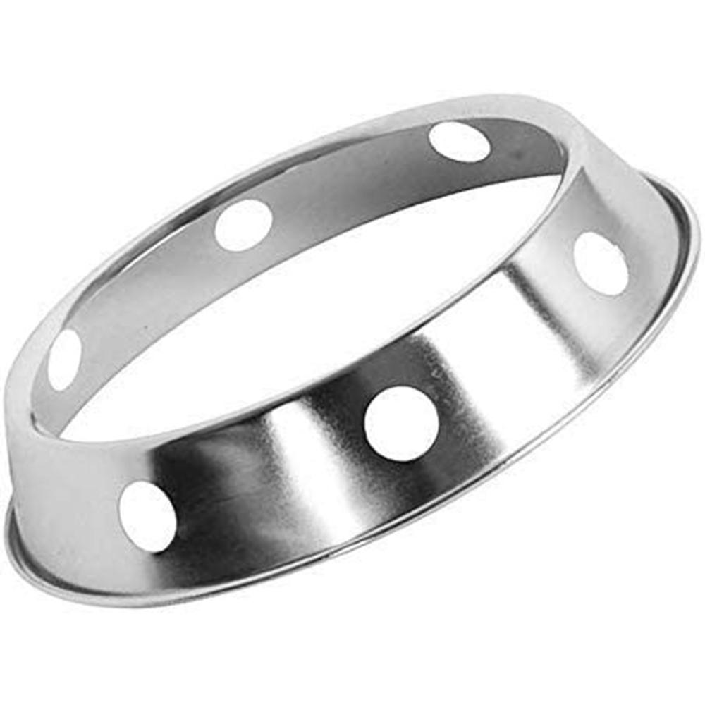 2Pcs Gas Cooker Stainless Steel Round Reversible Pan Stand Wok Ring Pots Holder Stove Rack