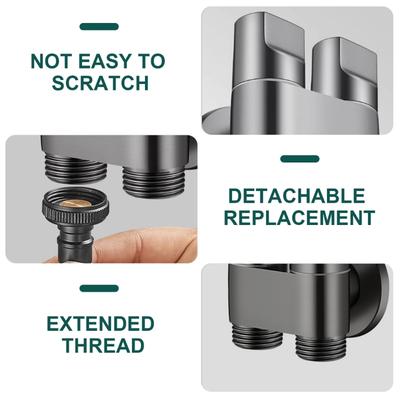 G1/2 Twin Control Angle Valves Washing Machine Faucet Toilet Triangles Valves for Water Regulation In Kitchen