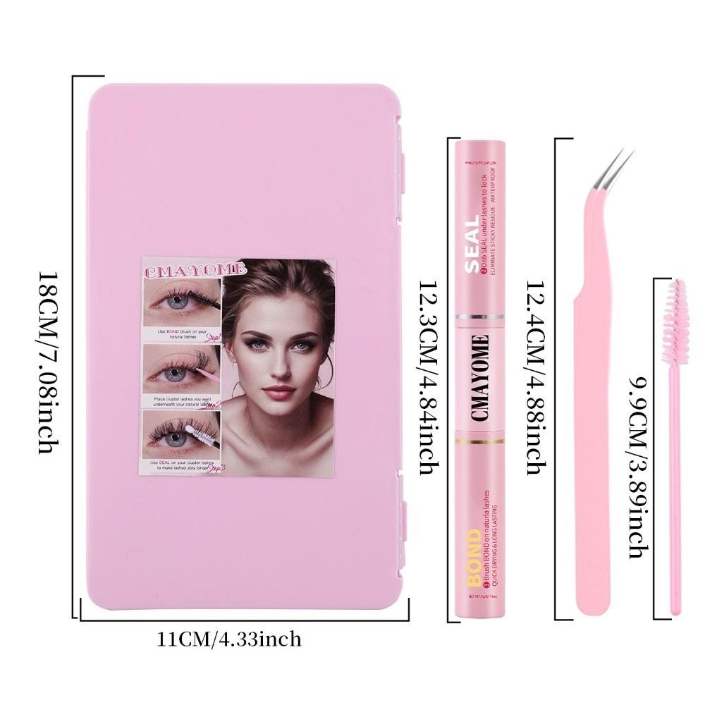 10-16mm False Eyelashes Natural Look Eyelash Extension Kit Cluster Lashes Kit Makeup Tool