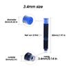 50 Piezas Cartuchos de Tinta para Pluma Estilográfica Recargas Botella 4 Colores Desechables Diámetro 3.4mm 2.6mm Suministros de Papelería para Escuela Oficina CW-159