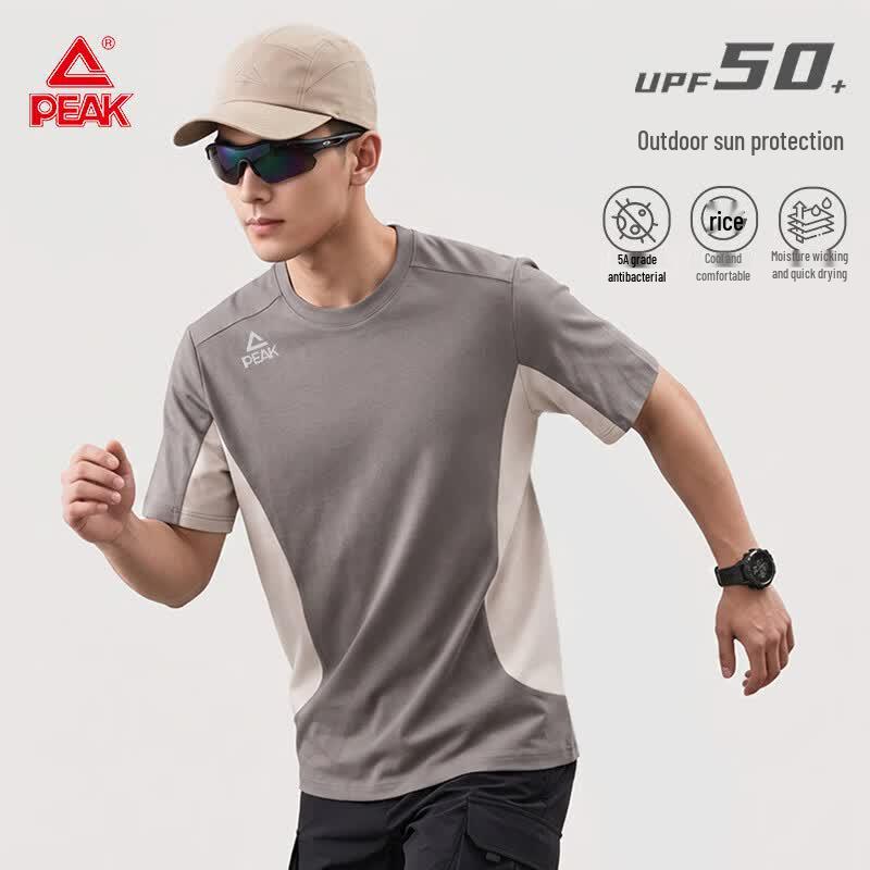 PEAK Men's Outdoor Quick-Dry Cooling Short Sleeve T-Shirt