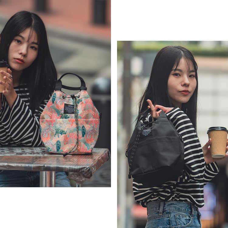 KiU 600D Pocketful Mini Bag, Waterproof and Water-Repellent, Shoulder/Handbag, 2-Way, with Pockets and Gusset, Stylish and Casual, Unisex, for Men and