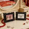 Victorian Style Black & Gold Frame Earrings, Ring, and Jewelry Holder Display