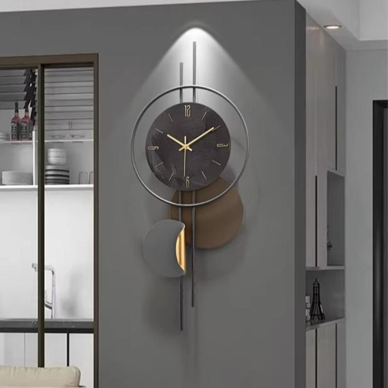Living Room LED Wall Clock Modern Luxury Mute Number Clocks Interior Stylish Elegant Clock Nordic Large Wall Watch Room Decor