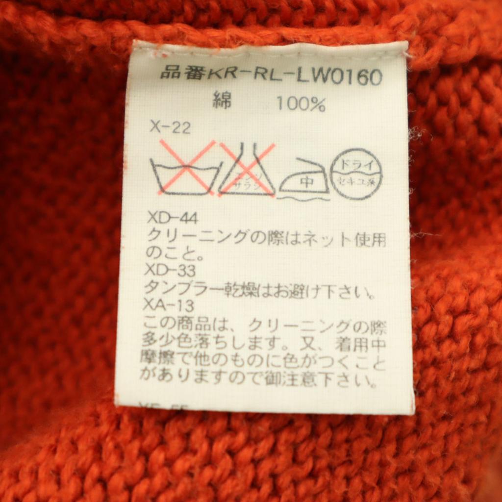 Polo by Ralph Lauren Long sleeve Half Zip Cotton sweater L Orange Men's Used