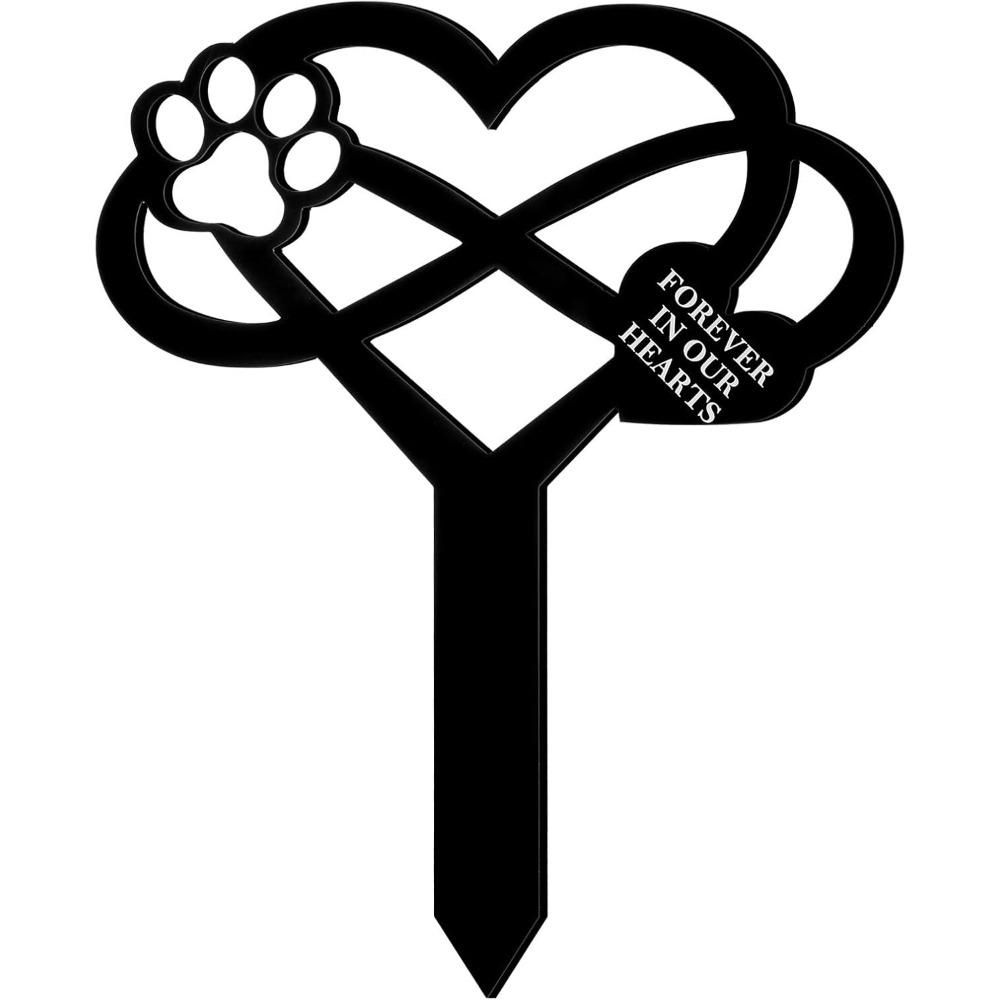 

Memorial Pet Grave Marker Stake Dog Claw Sympathy Plaque Cemetery Garden Decor Waterproof Outdoor Yard Remembrance