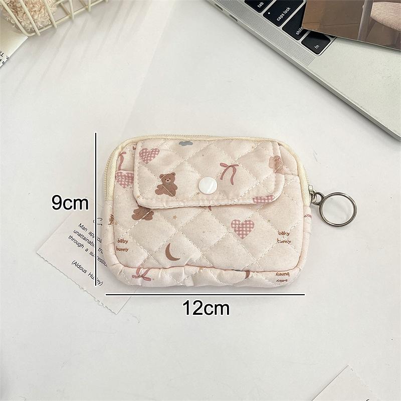 Cute Cartoon Small Travel Document Bag Portable Storage Bag Mini Item Holder Fashion Multifunctional Coin Purse Pendant Gifts