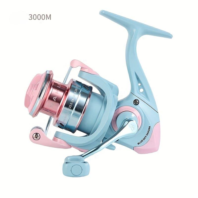 Macaron Color Spinning Fishing Reel Anti-corrosion and Wear-resistant Fishing Reel Suitable for Freshwater and Seawater Long-distance Casting
